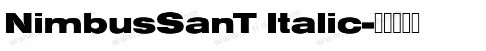 NimbusSanT Italic字体转换